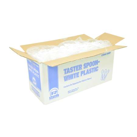 AMERCAREROYAL Royal White Plastic Taster Spoon, PK3000 RTS3000